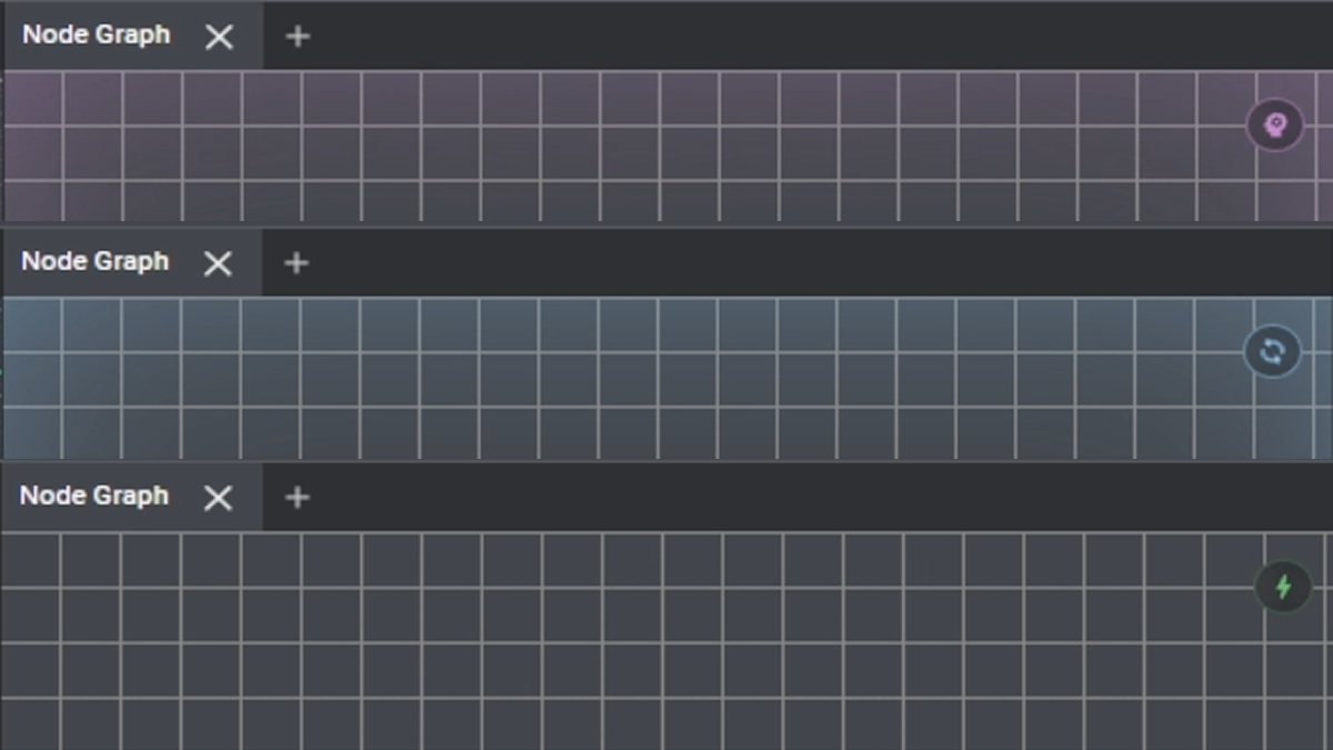 While the agent is active, the icon in the top right and the Graph area pulse